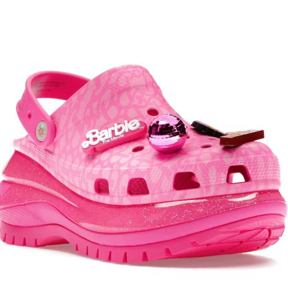 BRAND NEW !! Croc x Barbie Mega Crush Platform Clog . (SIZE: 7)